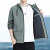 Jacke Herren Trendmarke Sportlich Locker und Lässig Frühling und Herbst Neue Kapuzenjacke Langärmlig