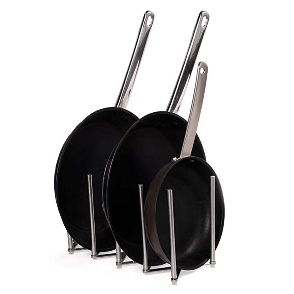 Bowl Stainless Steel Flatware Sink Drain Rack Plate Stand Dish Drainer Storage Shelf Pot Lid Holder