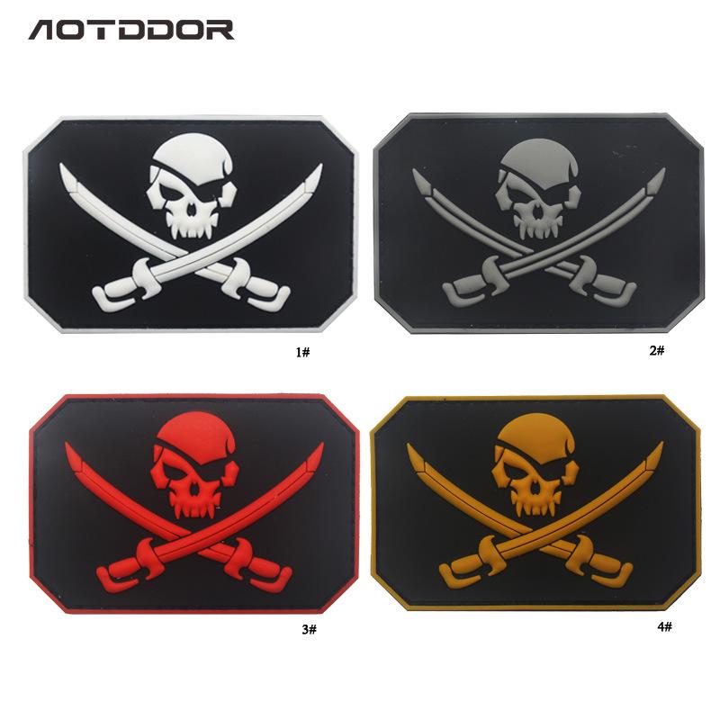 Insignia de Pegatina de Brazalete Mágico de Calavera Pirata de PVC