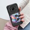 Handyhülle für Xiaomi Redmi A3 4G A3x Rosa Buchstabe Blume Schmetterling Stoßfest Weiches Silikon Cover Kameraschutz TPU Fundas