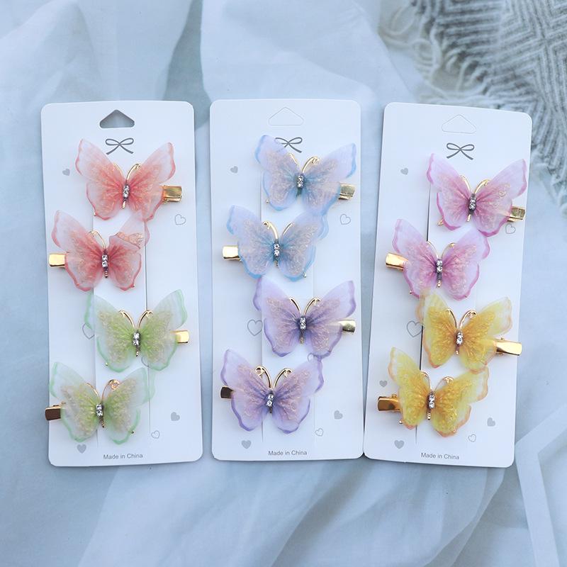 Princess Fairy Butterfly Hair Clips – Cute Children's Hair Accessories, Bangs & Side Clips