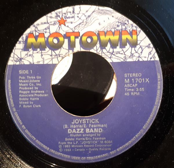 

7inch Record DAZZ BAND - Joystick M1701X Motown 1983 Canada Soul/Funk Used
