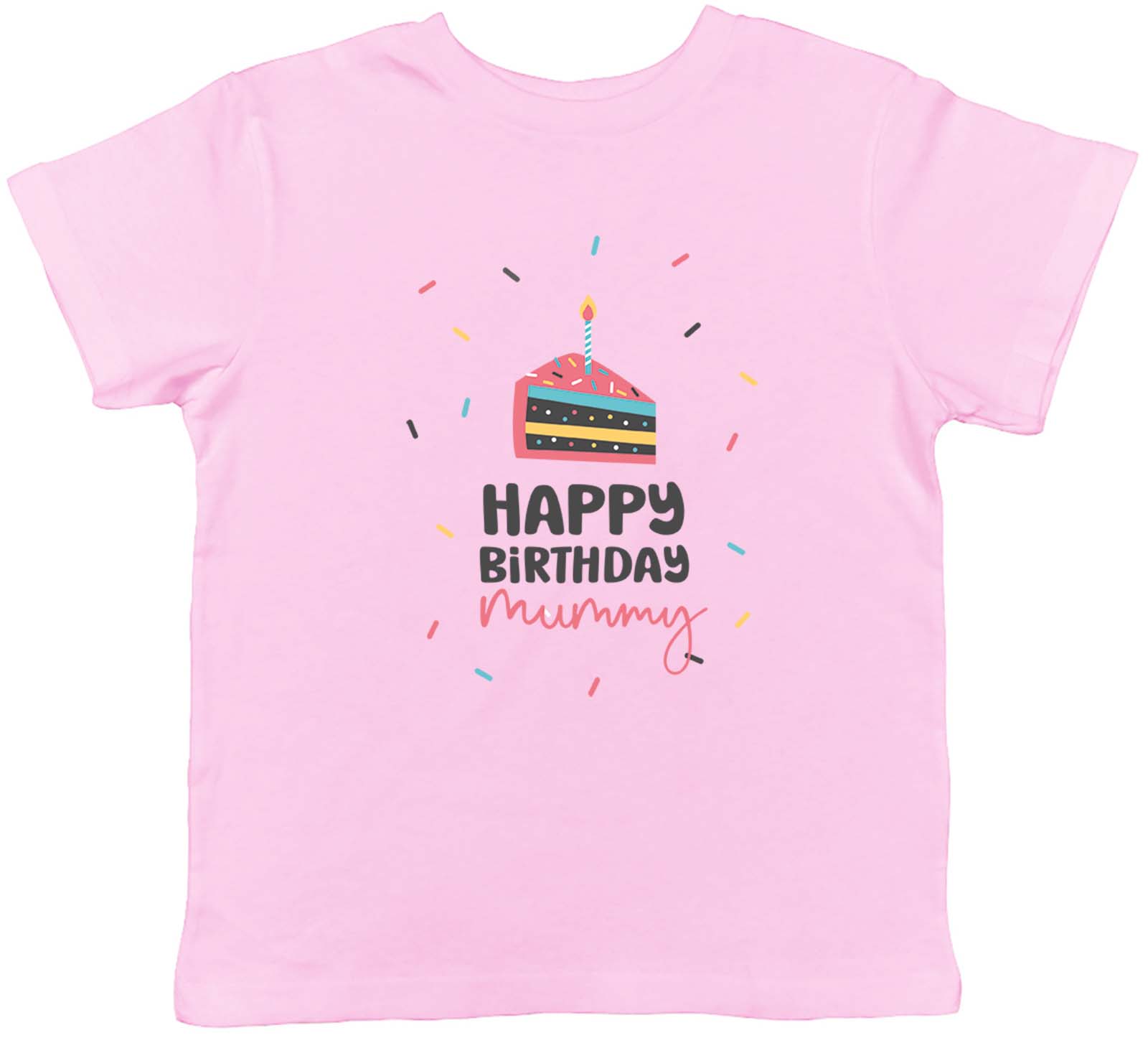 Happy Birthday Mummy Celebration Childrens Kids T-Shirt Boys Girls Gift 110