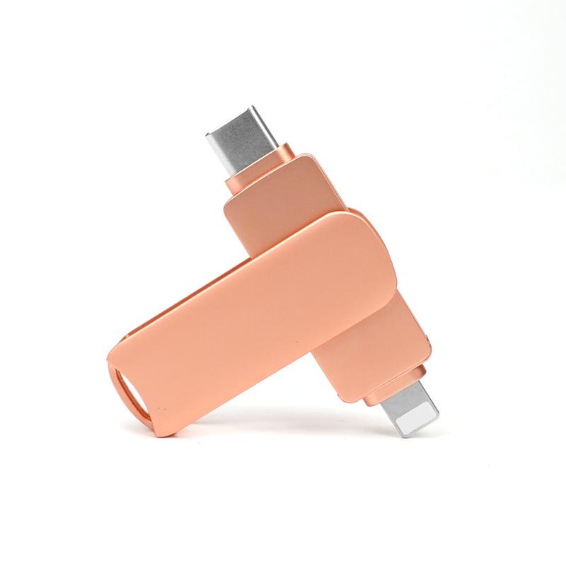 Apple TYPE-C Car and Mobile U Disk - Dual Interface, Rotating, Large Capacity, 8GB