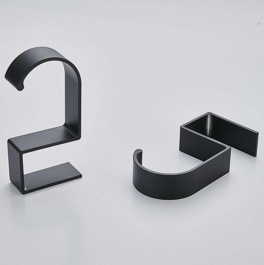 1pc 5-Shaped Aluminum Alloy Wall Hooks Bag Holder For Table Side Hanger Bag Hook Non-Sticky Removable Hook Detachable Hook