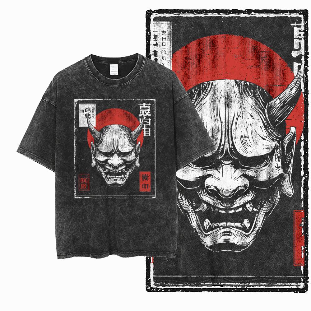 

G Acid Washed Black Cotton Cool Dragon Graphic Unisex Tshirt Streetwear Big Size Vintage Oneck Unisexs Tee Tshirt S