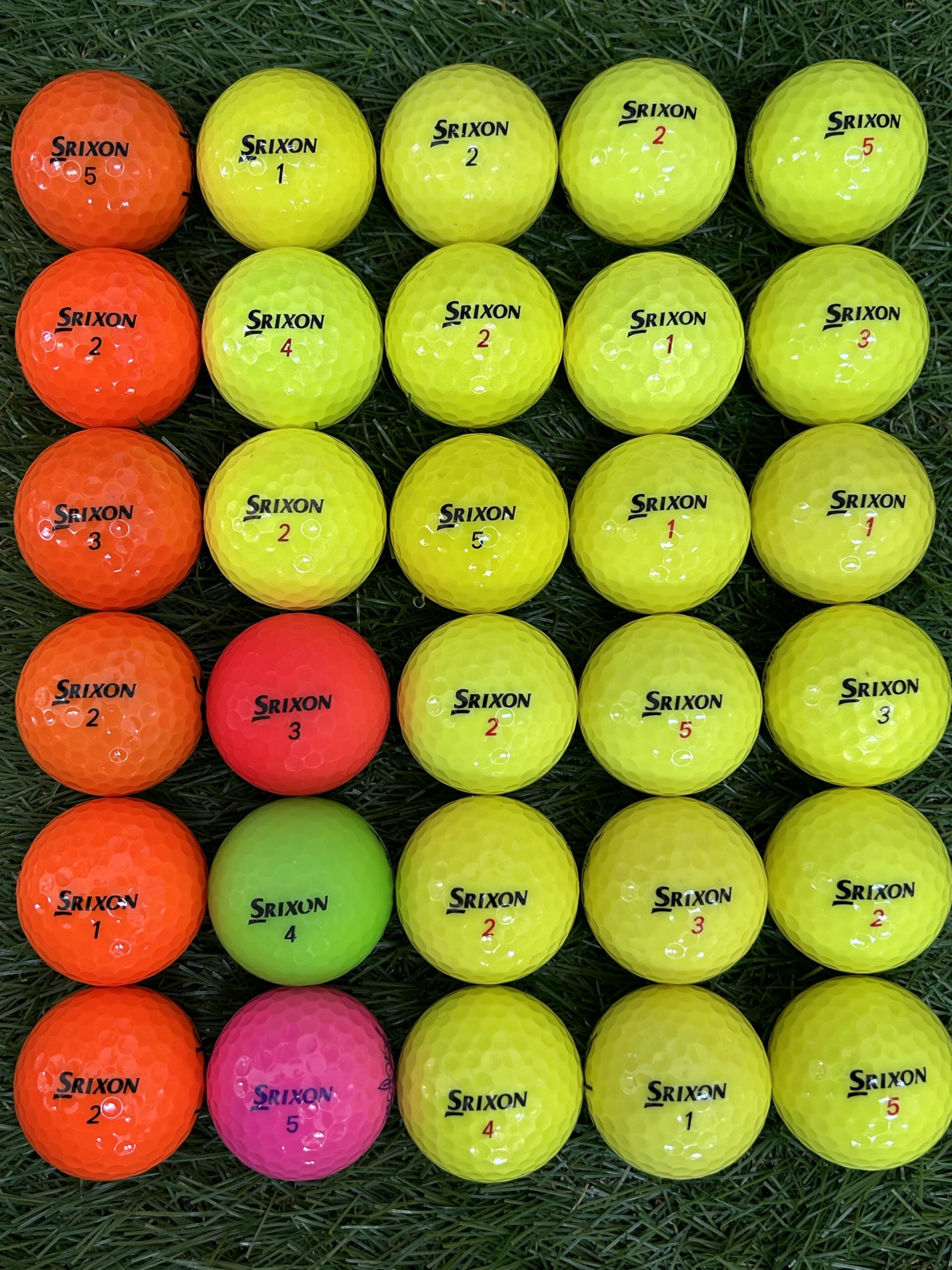 

[Sulanx] Golf Lost Balls Value Set, 30 Balls Pack, Mixed SRIXON Color
