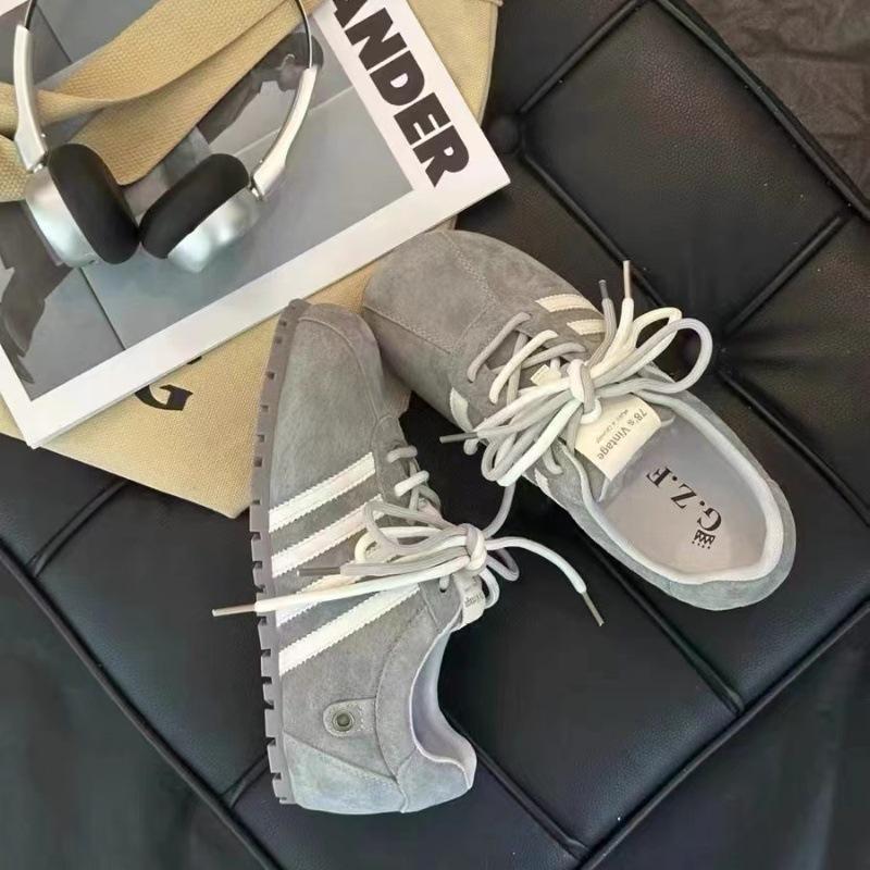 

Maillard lace-up inner height-increasing Forrest Gump shoes women s 2025 autumn new round head German training shoes versatile casual sports shoes 35 серый