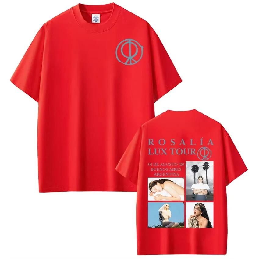

Rosalía LUX Album Tour Printed TShirt Unisex Casual Fashion Loose Cotton Tee Streetwear Comfortable Women And Unisex Tshirts S