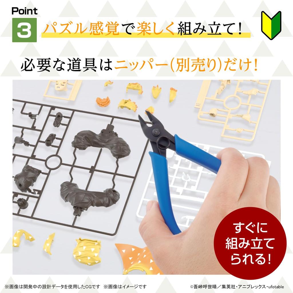 Demon Slayer Model Zenitsu Agatsuma Color-coded Plastic Model