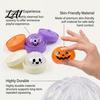 Dumpling Stress Ball Halloween Squeeze Toy Pumpkin Ghost Bat Steamed Bun Sensory