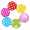 Colorful Polka Dot Paper Plates - 7" & 9" Disposable for Birthday Parties & BBQs