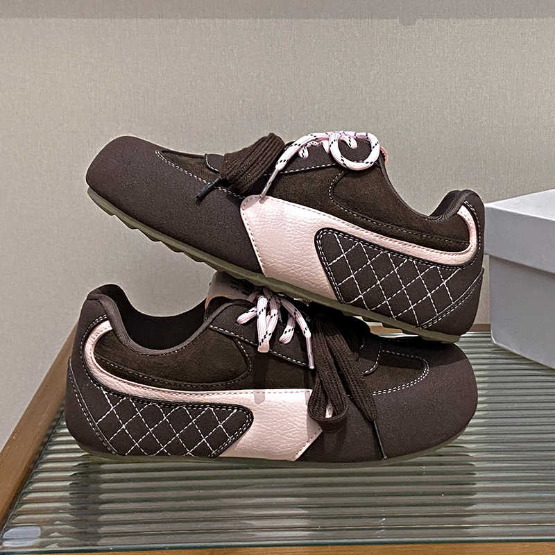 Fashion Thick-heeled Flat Sole Fashion Shoes Woman Running Women's Sneakers 44 Size Black Shose Sports Deporte Low Prices