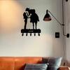 Metal Wall Hook Bohemian Home Decor Romantic Couple Key Holder Rustic Iron Hooks