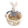 Handwoven Woven Basket Stackable Easter Rabbit Decoration Easter Bunny Storage Basket  Sundries