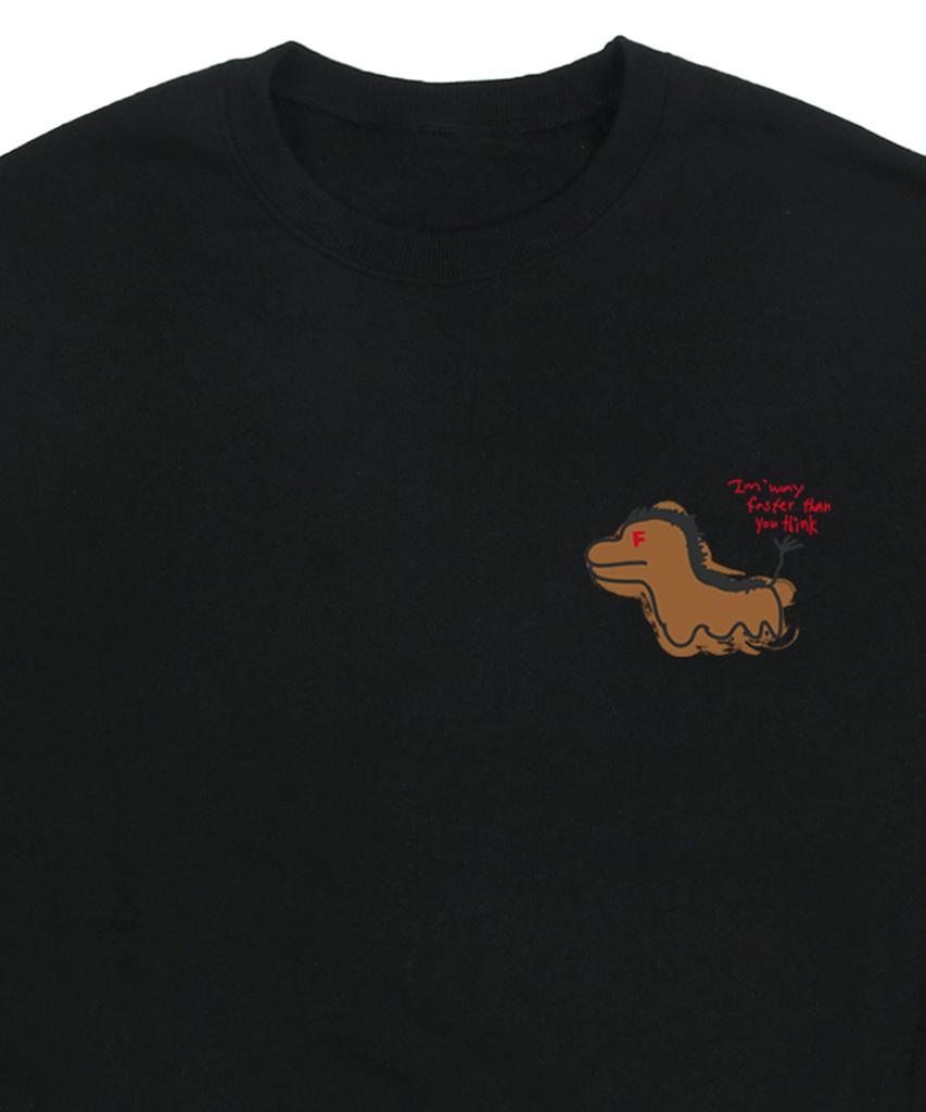 GRAVER [Unisex] Fast Horse Sweatshirt_Black