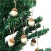 6pcs Acorn Wool Felt Pine Tower Ball DIY Material Pendant Crafts Christmas Oak Fruit  New Year