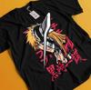 Bleach Anime Tshirt Ichigo Bankai T-Shirt Aizen Yhwach Tee Zaraki Kenpachi Shirt