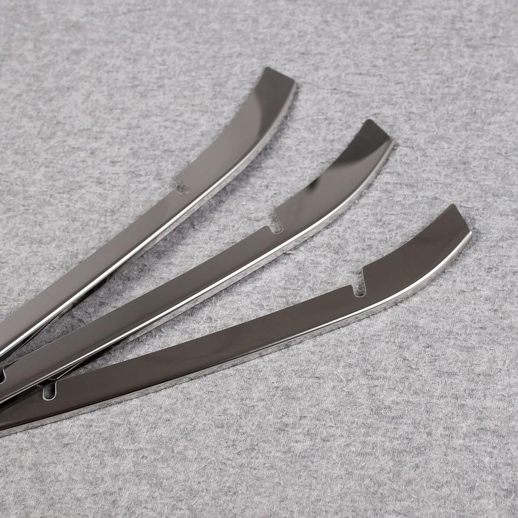 RUIQ Toyota New Prius 60 Series Exclusive Exterior Stainless Steel Lower Grille Fin Front Bumper Underlip Garnish Exclusively Designed for Toyota