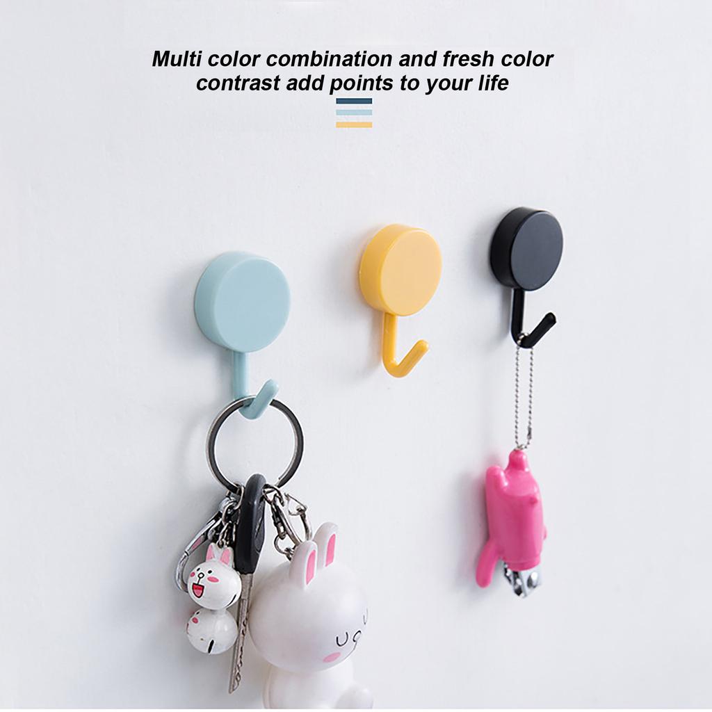 10 Creative Bathroom Nail-free Hooks - Wall Seamless Paste Coat Hook Hook