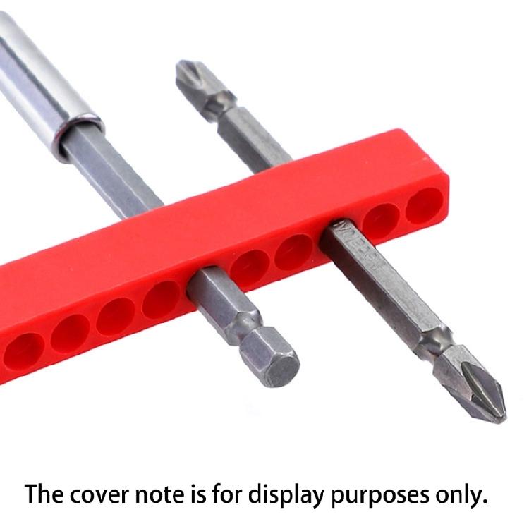 4Pcs Screwdriver Bit Storage Solution 10 Hole Design Plastic Organizer Suitable for 6.35mm Hexagonal Tool