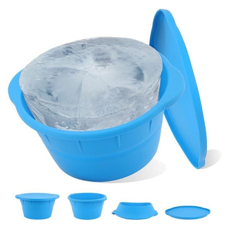 Ice Mold with Cover  Big Ice Tray Mold Ice Tray with Lid Construct  Ice for Cold Beverages