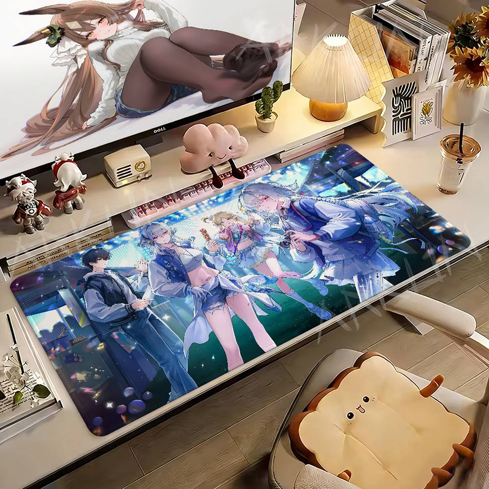 Fashion Hot Gaming Wuthering Waves Large Anime Girl Gaming Mouse Pad Xxl 900x400 Gamer Computer Table Mat