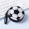 Small Ball Purses With Wristband Football Basketball Dinosaurs Printed Zipper Pouch For Coin Card Key Storage Earphone Box