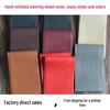 Hand-stitched Imitation Microfiber Leather Steering Wheel Cover for Cars