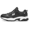 Stamina Mesh Synthetic Leather Comfortable Thick Sole Casual Low Top Dad Shoes Men Sneaker White Black 666028-BLK