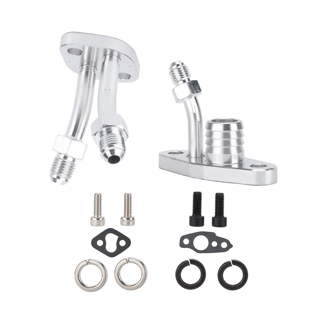 Car Turbo Oil Feed Drain Flange Kit Modification Replacement for CT9 CT12 CT20 CT26 Turbocharger