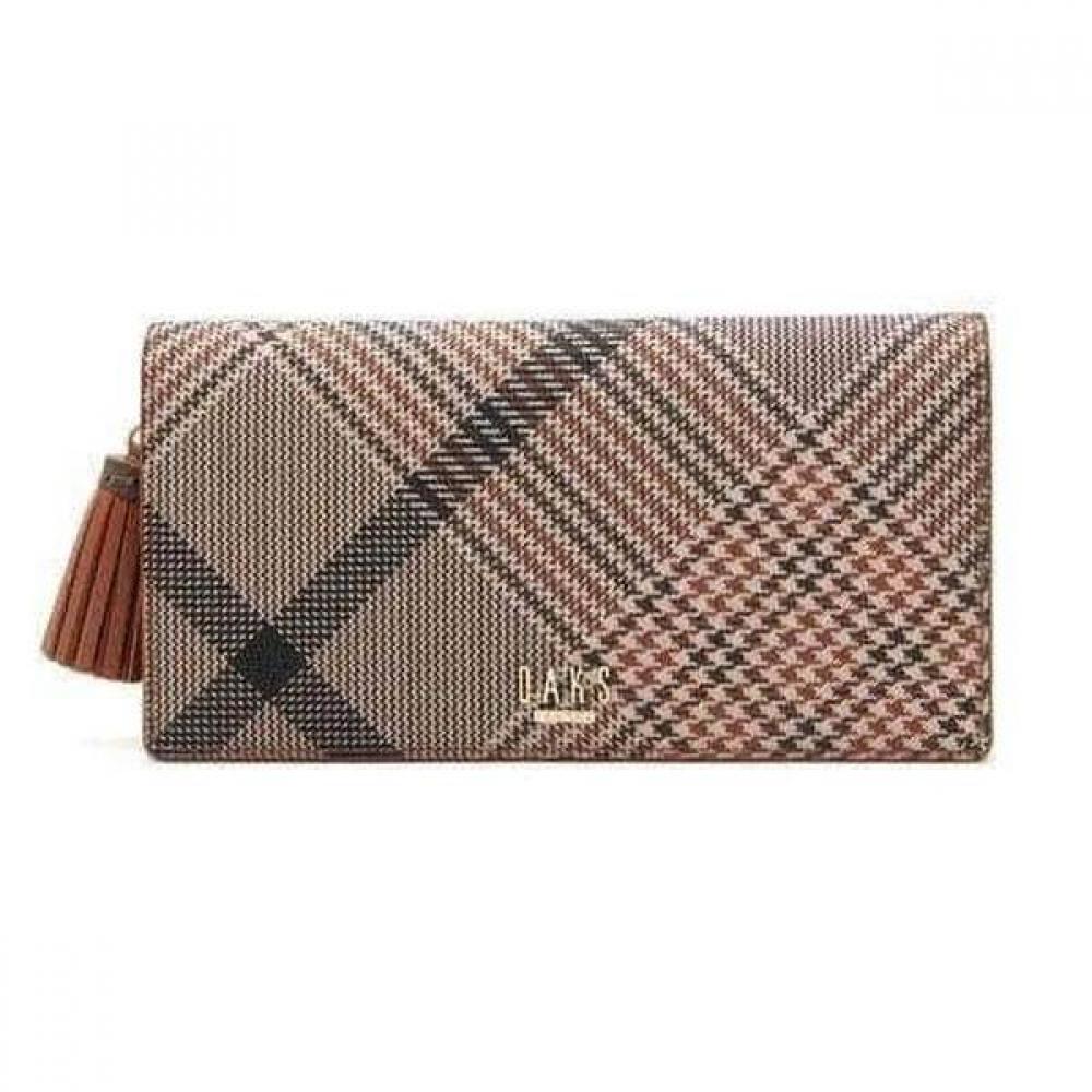 

Daks Brown Check Pattern Tassel Point 2 Stage Long Wallet Dcwa6e322w2 Single option