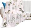 Horse Blanket Gift for Girls Women Cartoon Horses Flannel Cute Farm Animal Blankets Soft Lightweight for Lovers Decor Sofa Bed