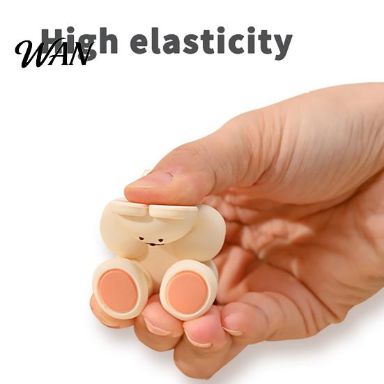 Wall Protector Pad Bear Door Handle Stopper Adhesive-Free Silicone Lever Stop Anti-collision Bumper Noise Reduction Home Office Protection