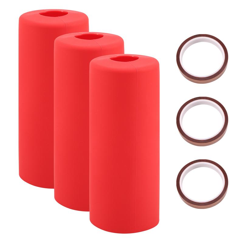 AEE4-3 Pcs Silicone Wrap For Sublimation Skinny Tumblers 20Oz Reusable Silicone Wrap Mug Clamp For Full Wrap Tumbler Blank красный