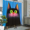Playful Cat Shower Curtain: Embrace the Fun Design, Soft Fabric, and Whimsical Vibes for Your Quirky Bathroom