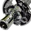 JINGLING Japanese Sword Shift Shift Sword Japanese Sword Shift for and Manual Transmission Includes 4 Silver Knob, Knob, Style, Short, Long, Shape,