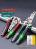 Foldalbe Multifunctional Electricia Foldable Crimping Wire Stripper Cutting Pliers Decrustation Electrical Test Pen Tools