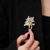 Modische volle Diamant funkelnde Ahornblatt Brosche für Damen Kleidung Mantel Schmuck Accessoires Geschenke