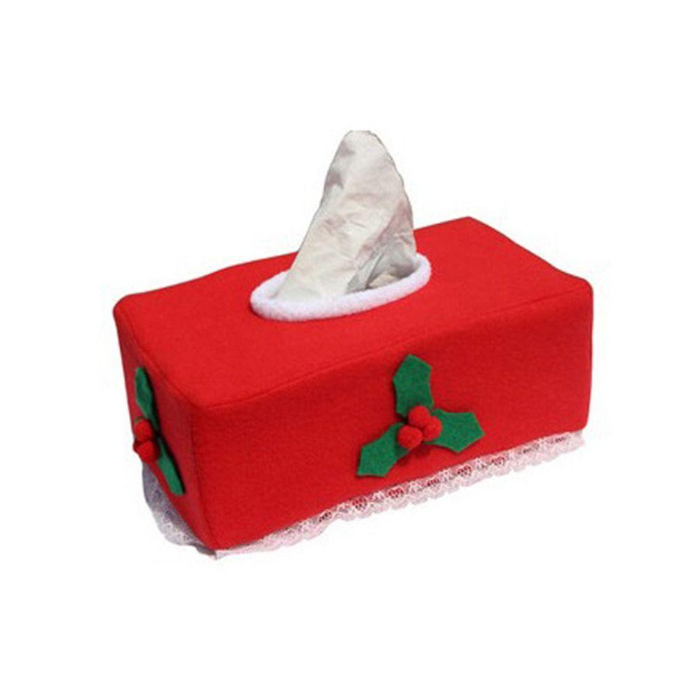 

Home Decoration Party Supplies Napkin Holder Tissue Box Cover Christmas Decorations Table Decor Clover