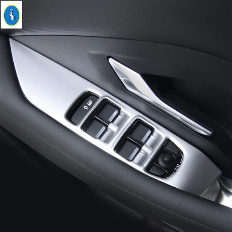 Glass Lift Button / Gear Shift Lights / Air Control Panel Cover Trim Fit For Jaguar E-pace E pace 2018 -  Matte Interior