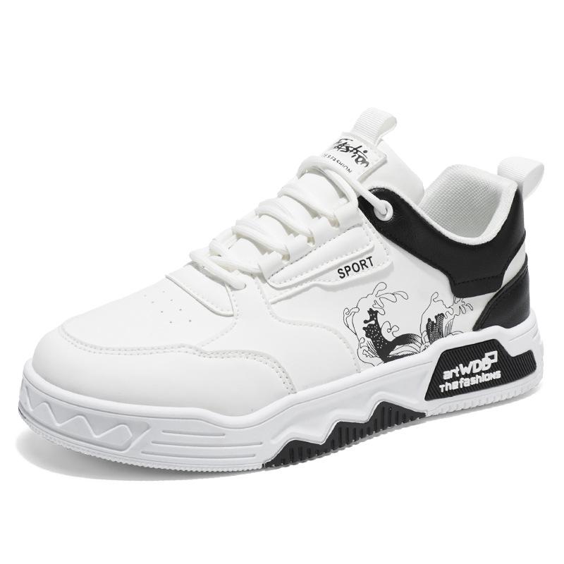 Summer Men's Shoes New Breathable Little White Shoes Men's Trend Versatile Platform Sports Shoes Casual Board Shoes Trendy Shoes