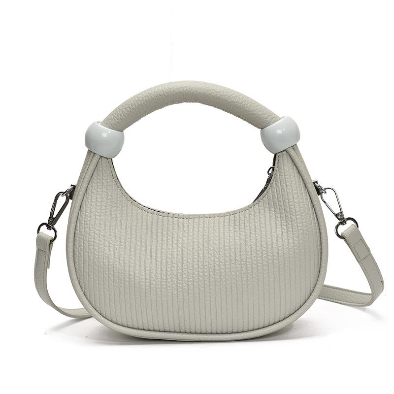 Sac à main plissé en forme de croissant pour femme Automne 2025: Sac à Bandoulière Unique et Sac Bandoulière à la Mode