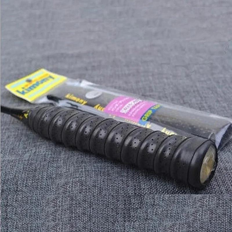 10 buc respirabil 0,75 mm benzi de sudoare pentru racheta de tenis, bandă de prindere anti-alunecare perforată absorbantă, bandă de mâner pentru badminton, suprapuneri