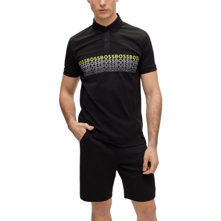 HUGO BOSS Logo-Embroidered Short-Sleeved Polo Shirt 50488311-001