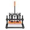 Leather Cutting Machine, 11 x 5.5 in Embossing Plate Manual Die Cutter, 0.47 in Pressure Stroke Leather Embossing Machine, Dual Guide Shafts Die Cut