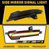 For 2015- Ford Mustang LED Side Mirror Smoked Lens Turn Signal Light Lamps V