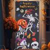 Halloween Front Door Decoration Skull Pumpkin Blood Hand Large Door Cover Banner for Home Happy Halloween Party Decoration 2026