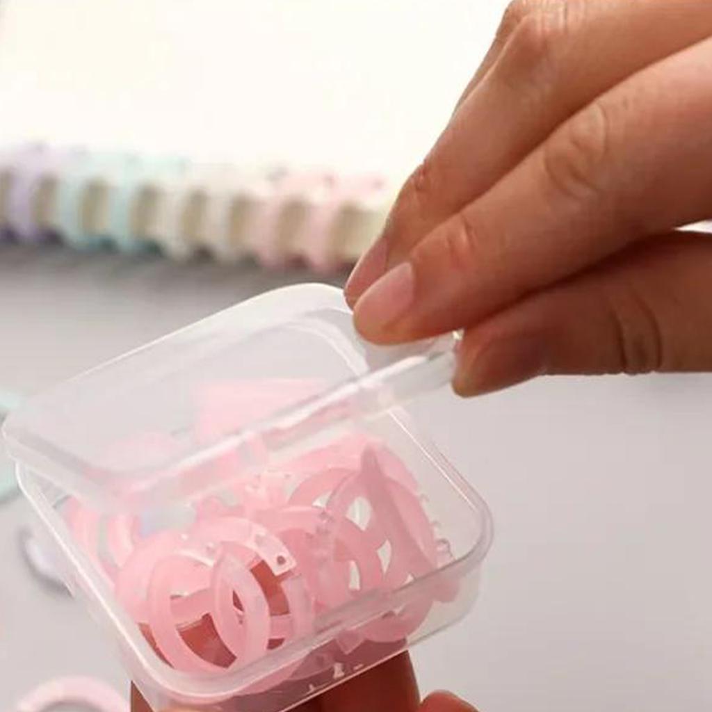 20Pcs 15mm Loose Leaf Binder Rings Opening Notebook Refill Keychain Ring DIY Photo Album Circle Clamps Office Budget Binder