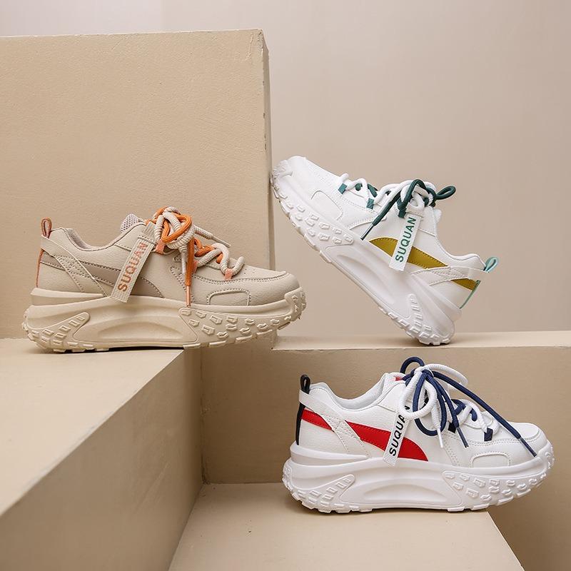 Spring New Dad Shoes Female Students Trendy Versatile Platform Single Shoes Sports Casual Shoes 6